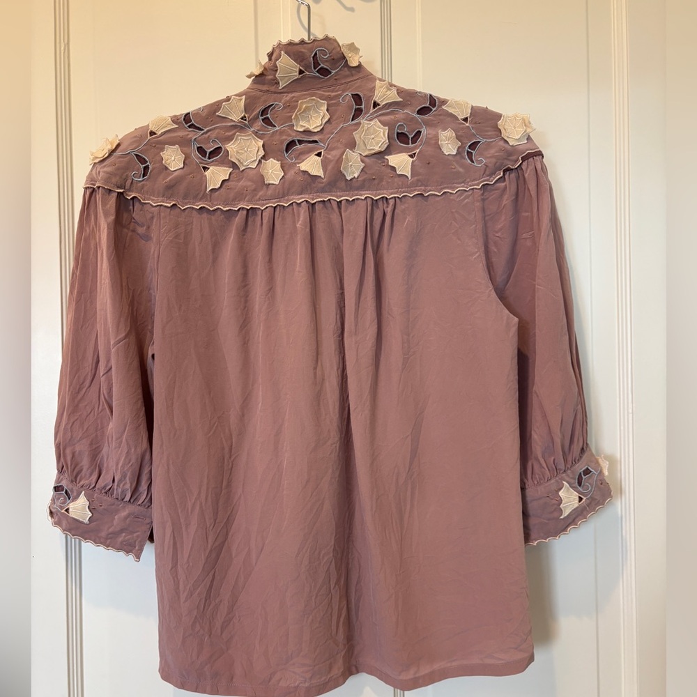 Vintage Mercedes & Adrienne Silk Blouse - Picture 5 of 6